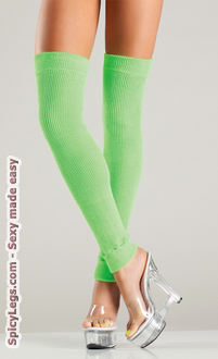 Acrylic thigh high leg warmer
