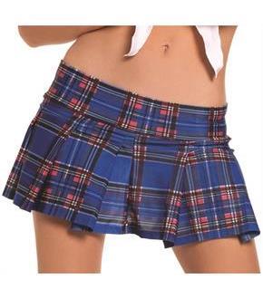 Pleated Plaid School Girl Skirt
