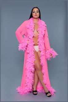 Glamour Robe Neon Pink