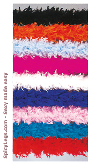 70 Gram Feather Boa, 6Ft Solid Color