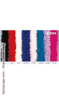 15 Gram Marabou Feather Boa, 6Ft Solid Color