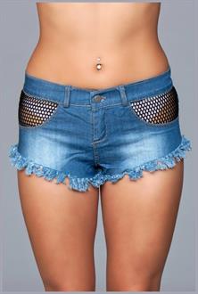 Such a Catch Denim Shorts - Blue