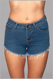 Zip Me Up Denim Shorts