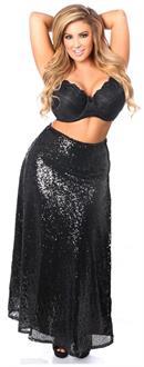 Black/Yellow Layered Skirt