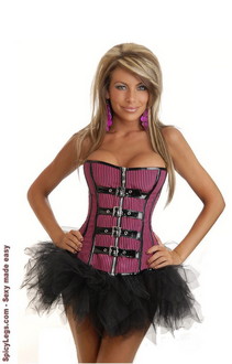 Pin-Up Punk Burlesque Corset and Pettiskirt