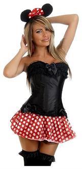 3 PC Sexy Miss Mouse Costume
