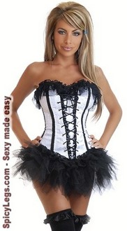 Gothic Burlesque Corset and Pettiskirt