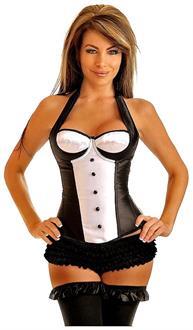 Halter Underwire Tuxedo Corset