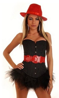4 PC Sexy Gangster Costume