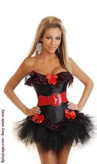 Burlesque Belted Corset and Pettiskirt