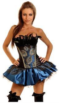 2 PC Pin-Up Peacock Costume