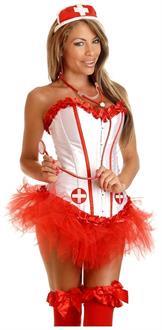 4 PC Sexy Nurse Costume