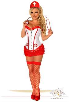 4 PC Sexy Nurse Costume