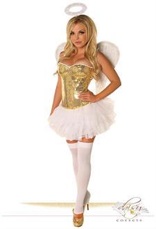 4 PC Gold Sequin Angel Costume