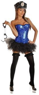 4 PC Pin-Up Cop Costume