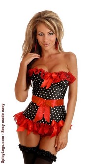 Pin-Up Rockabilly Polka Dot Corset