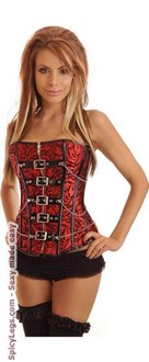 Streampunk Buckles and Chains Corset