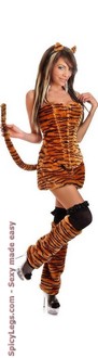 5 PC Sexy Tigress Costume