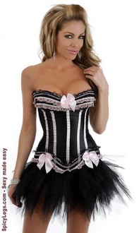 Burlesque Ruffled Corset and Pettiskirt