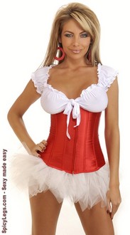 Red Vixen Underbust Corset and Pettiskirt