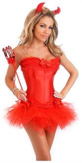 4 PC Sexy Devil Costume