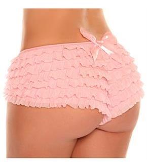 Baby Pink Ruffle Panty w/Bow