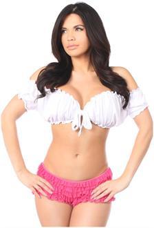 White Peasant Top