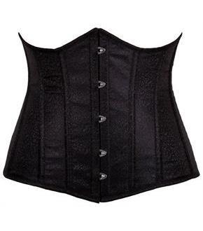 Lavish Black Brocade Underbust Corset