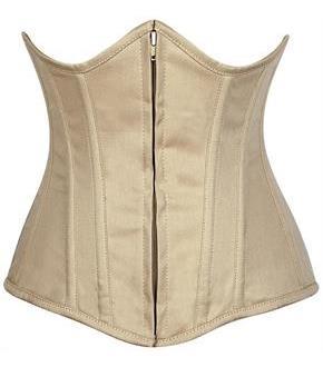 Lavish Beige Cotton Underbust Corset