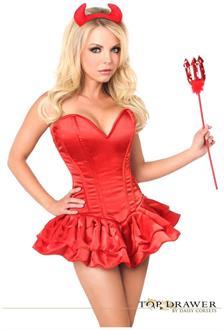 Top Drawer Delicious Devil Corset Dress Costume
