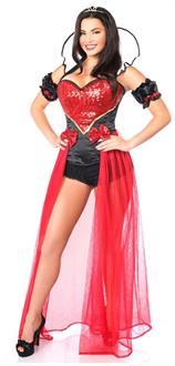 Top Drawer 6 PC Sexy Fairytale Red Queen Costume