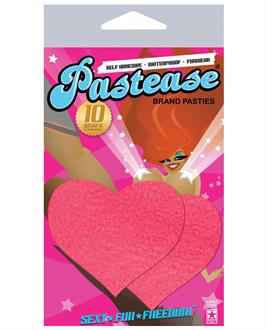 Neon Pink Day-Glow Heart Pasties