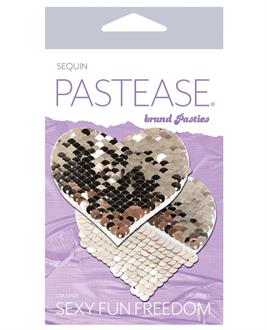 Pastease Color Changing Flip Sequins Heart - Rose Gold