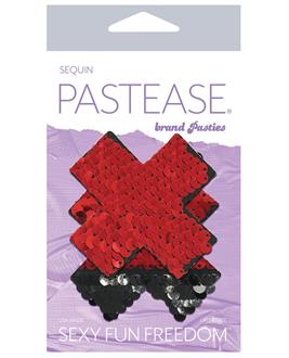 Pastease Color Changing Flip Sequins Cross - Red/Black