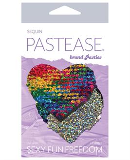 Pastease Color Changing Flip Sequins Heart - Rainbow