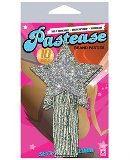 Pastease Silver Glitter Tassle Stars