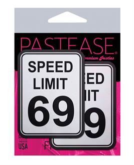 Pastease Premium Speed Limit 69 - White/Black
