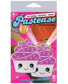 Pastease Cupcake White Glittery Frosting Nipple Pastie
