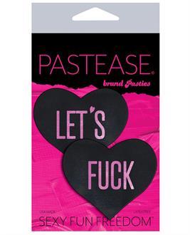 Pastease Let's Fuck Hearts - Black