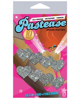 Pastease Mini Glitter Hearts - Silver