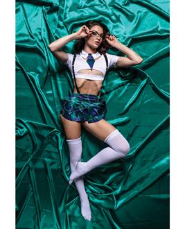 Role Play Sultry School Babe 6 pc Set Green