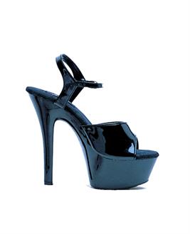 Ellie shoes, juliet 6" pump 2" platform black
