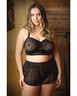 Curve Nova Star Halter Top and Shorts Black
