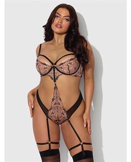 Nova Lace Teddy w/Garters