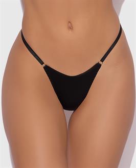 Krystal Rhinestone Net Back G-String