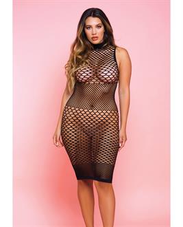 Fishnet Ride or Die Dress Black