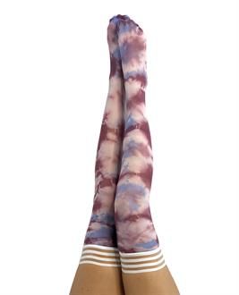 Kix'ies Madisen Tie Die Thigh High Blue/Purple