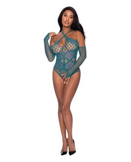 Seamless Long Sleeve Teddy Turquoise