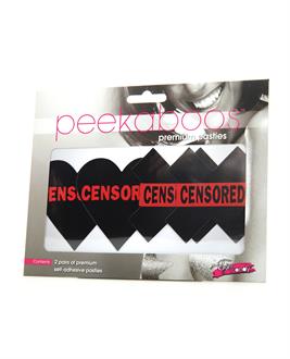 Peekaboos Censored Hearts and X - Pack of 2