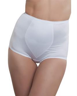 Rago Shapewear Rear Shaper Panty Brief Light Shaping w/Removable Contour Pads White
